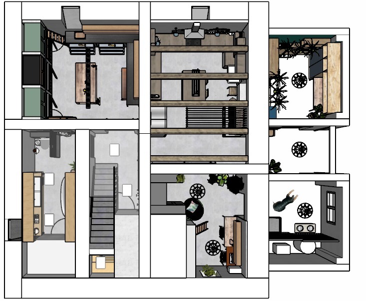 Sous-sol en rez-de-jardin de 86 m²